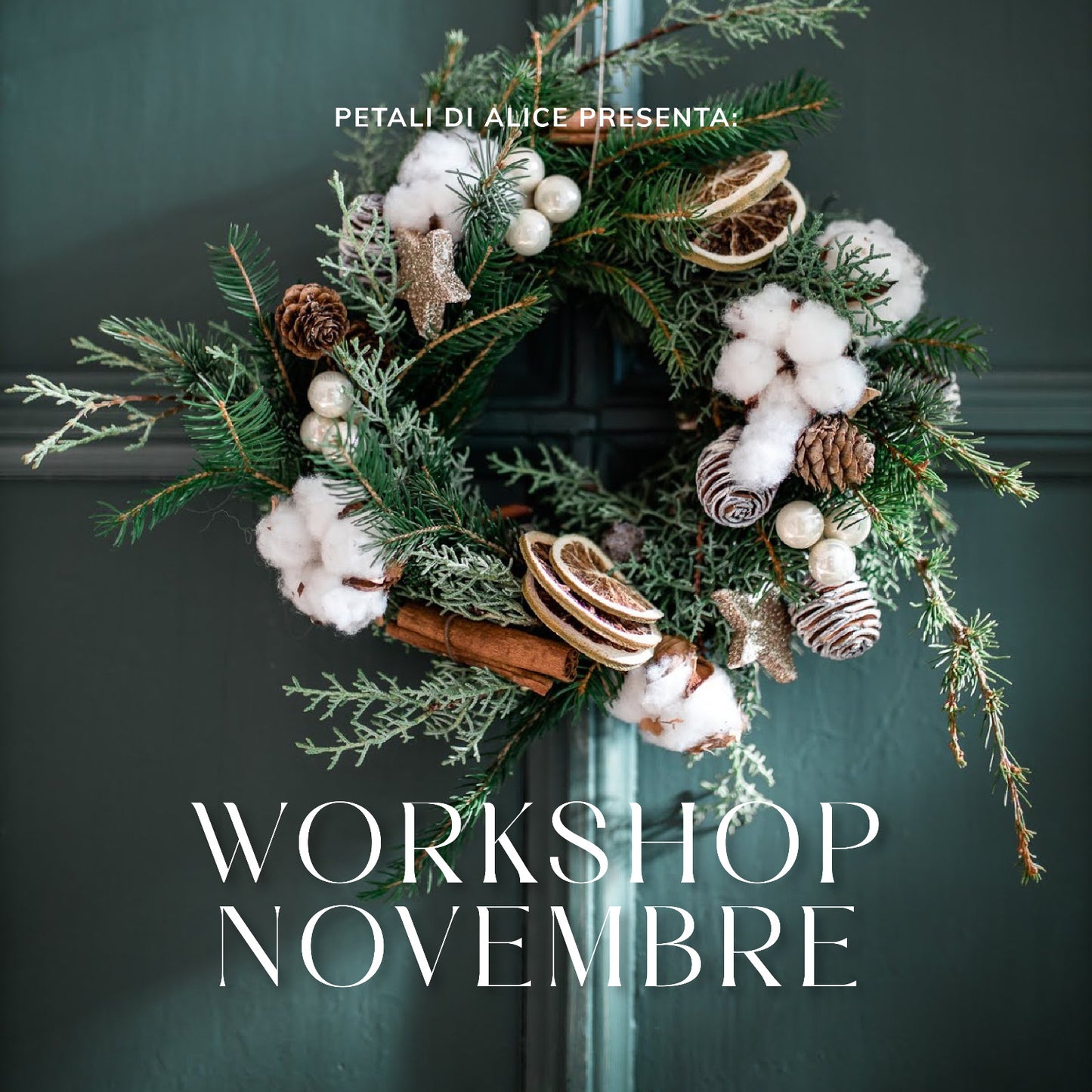 Ghirlanda di Natale, whorkshop di novembre