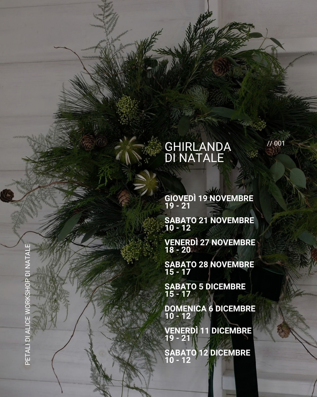 Workshop ghirlanda di Natale