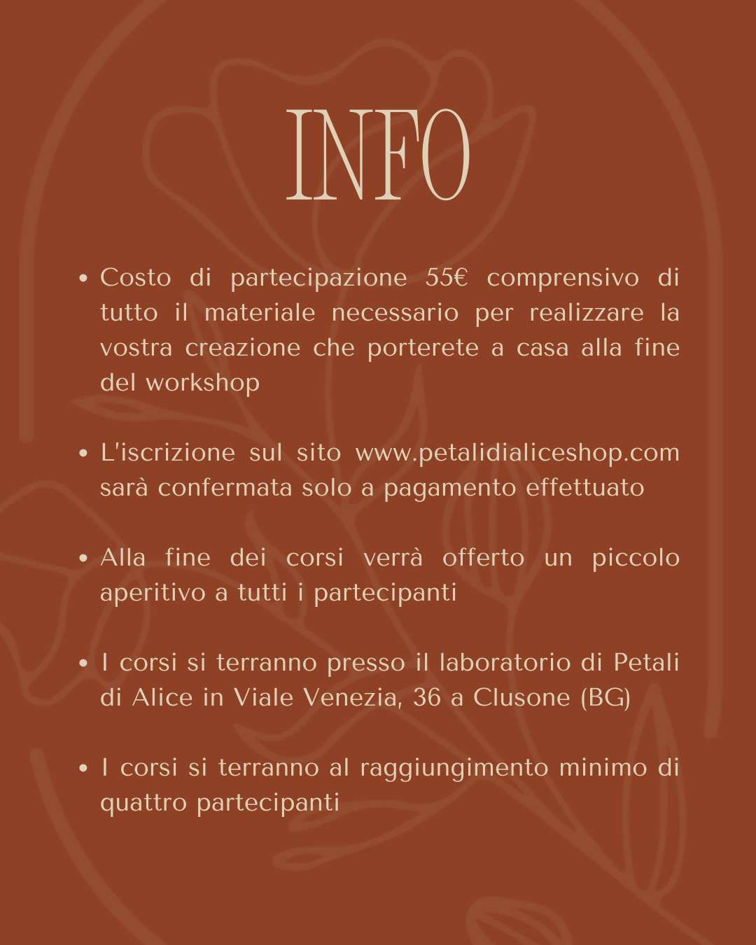 Workshop d’autunno